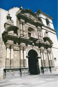 Façade of the Company church, Arequipa, Peru