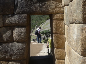 Inca gate in Machupicchu